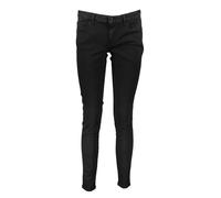 GUESS JEANS GUESS Röhrenjeans Damen Bio-Baumwolle Schwarz - Größe: 27L30