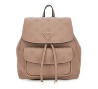 GUESS Rucksack Freizeitrucksack Cresidia II Flap Backpack Dark Taupe Logo