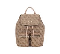 Guess Rucksack Manhattan II – mit Klappe – Latte Logo