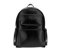 Guess Rucksack Boston Daypack 43 cm Laptopfach Lederimitat 18L Herren Schwarz