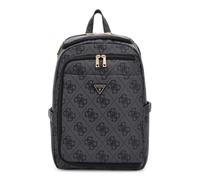 GUESS Rucksack Freizeitrucksack mit Laptopfach U-Zip Backpack Coal Logo dunkelgrau