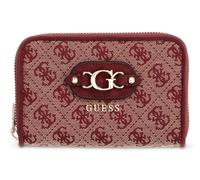 GUESS Geldbörse Samantha SLG Medium Zip Around Wallet Merlot Logo weinrot