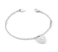 Guess Schmuck Damen-Armband Heart Charm L JUBB05057JWRHL