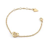 Guess Schmuck Damen-Armband Herz Pave Goldfarben S JUBB05461JWYGS