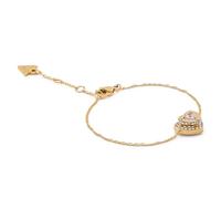 Guess Schmuck Damen-Armband Herz Pave Goldfarben S JUBB05550JWYGS
