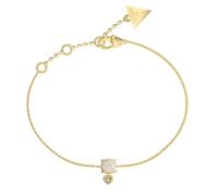 Guess Schmuck Damen-Armband Mini Herz Charm Goldfarben JUBE05469JWYGS