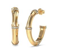 Guess Schmuck Damen-Ohrringe Creolen Bambus Goldfarben JUBE05160JWYG