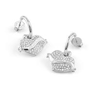 Guess Schmuck Damen-Ohrringe Creolen Herz JUBE05477JWRHT/U