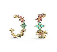 Guess Schmuck Damen-Ohrringe Creolen Multi Flowers Goldfarben JUBE06031JWYGMCT/U