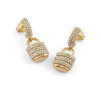Guess Schmuck Damen-Ohrringe Ohrhänger Pave Padlock Goldfarben JUBE05407JWYGT/U