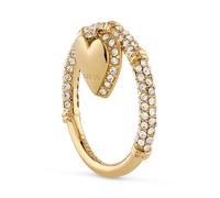 Guess Schmuck Damenring Herz Charm Pavé Goldfarben JUBR06077JWYG