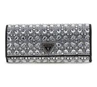 GUESS Schultertasche Abendtasche Elsie Mini Clutch Black silberfarben