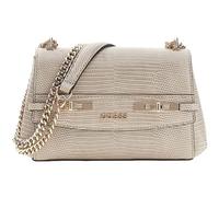 GUESS Schultertasche Abendtasche Melinda Mini Convertible Xbody Flap Bag Light Taupe grau