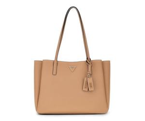 GUESS Schultertasche Businesstasche mit Laptopfach Noelle II Tech Tote Beige taupe