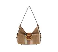 GUESS Camden Mini Shoulder Bag Cognac Multi