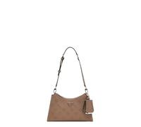 GUESS Schultertasche Cresidia II Top Zip Shoulder Bag Dark Taupe Logo