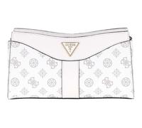GUESS Dorys Top Zip Crossbody Bag White Logo