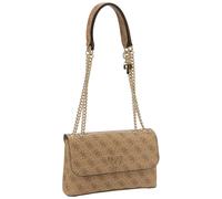 Guess Schultertasche Eco Erica Conv Flap Logo Latte Damen