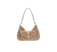 GUESS Schultertasche Jessa Shoulder Bag – Latte Logo – Hellbraun