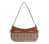 Guess Schultertasche Melinda Logo Shoulder Bag – Latte (Hellbraun)