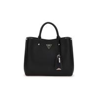 GUESS Schultertasche Meridian II Girlfriend Satchel mit Label-Applikation Schwarz