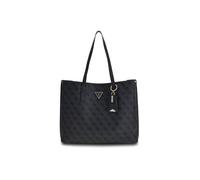 GUESS Schultertasche Meridian II Girlfriend Tote Bag Coal Logo dunkelgrau
