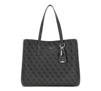 GUESS Schultertasche Meridian II Girlfriend Tote Bag Coal Logo dunkelgrau