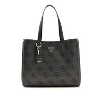GUESS Schultertasche Meridian II Girlfriend Tote Bag Coal Logo dunkelgrau