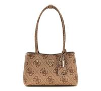 GUESS Schultertasche Meridian II Shoulder Satchel Bag Latte Logo hellbraun