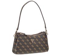 Guess Schultertasche Noelle II 3 Comp Xbody Brown Logo Damen