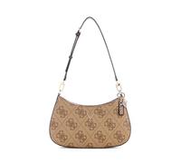 Guess Schultertasche Noelle II Top Zipper Latte Logo Braun Damen
