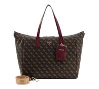 GUESS Schultertasche Reisetasche Latona Travel Carryon Tote Brown Logo dunkelbraun