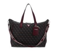 GUESS Schultertasche Reisetasche Latona Travel Carryon Tote Brown Logo dunkelbraun