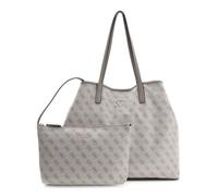 GUESS Schultertasche Shopper Eco Victtoria Large 2 In 1 Tote Dark Taupe Logo