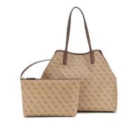 GUESS Schultertasche Shopper Eco Victtoria Large 2 In 1 Tote Latte Logo/Brown hellbraun