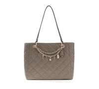 Guess Shopper Libby Noel Tote – gesteppte Tasche – Dark Taupe