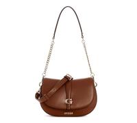 GUESS Schultertasche Umhängetasche Carrie Flap Shoulder Bag Cognac braun