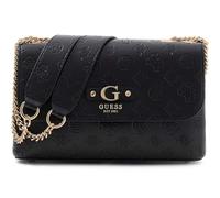 GUESS Schultertasche Umhängetasche Dita Convertible XBody Flap Black Logo schwarz