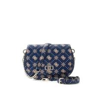 GUESS Emelie Logo Flap Shoulder Bag Navy Logo