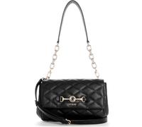 GUESS Schultertasche Umhängetasche Frances Flap Shoulder Bag Black schwarz