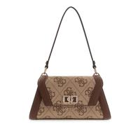 Guess Schultertasche Karnilla – Logo-Klappe – Latte/Braun