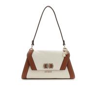 GUESS Schultertasche Umhängetasche Karnilla Flap Shoulder Bag Natural/Cognac beige