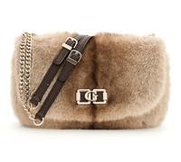 Guess Mavis Kunstfell Schultertasche, Umhängetasche, Braun