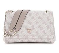 GUESS Schultertasche Umhängetasche Noelle II Convertible Xbody Flap Bag Dark Taupe Logo