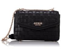 GUESS Schultertasche Umhängetasche Sandy Convertible Xbody Flap Bag Black schwarz