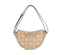 GUESS Schultertasche Umhängetasche Silia Mini Convertible Shoulder Bag Biscotti Logo taupe