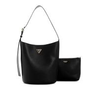 Guess Schultertasche Meridian II – Beuteltasche mit herausnehmbarer Pouch, 30 cm, schwarz