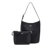 GUESS Schultertasche Meridian II Bucket Bag Utensilientasche Schwarz
