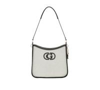 Guess Schultertasche Sebina – Bucket-Tasche – Natur/Schwarz