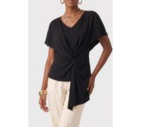 GUESS Selena Asymetric Ss Jet Black A996 Größe: XL | Blusen Outlet | Damen | Schwarz